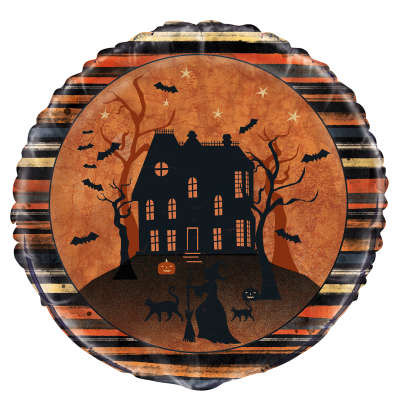 18" Full Moon Halloween Mylar